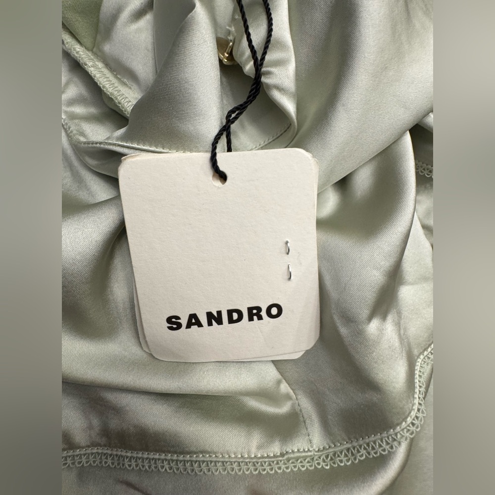SANDRO
Stretch-satin midi dress - Picture 4 of 6